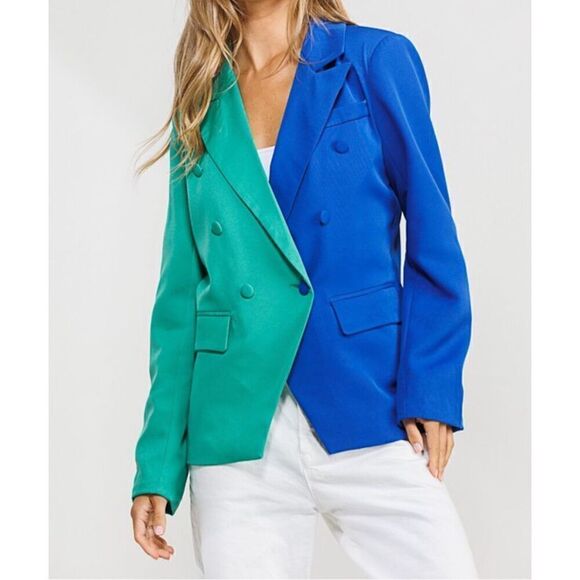 Blue Green Blazer - Picture 1 of 3